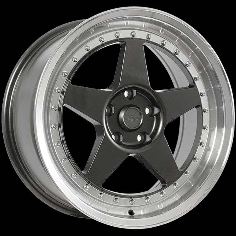 720FORM FF15 GUNMETAL MACHINED LIP WHEELS | 17X8 | 5X114.3 | OFFSET: 35MM | CB: 73.1MM