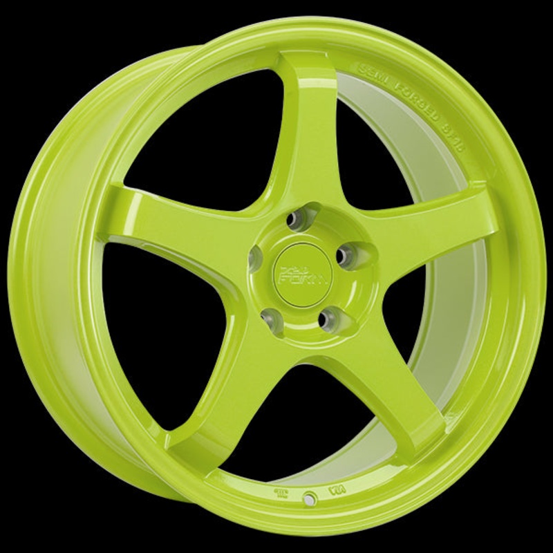 720FORM FF6 LIME GREEN WHEELS | 18X8.5 | 5X114.3 | OFFSET: 35MM | CB: 73.1MM