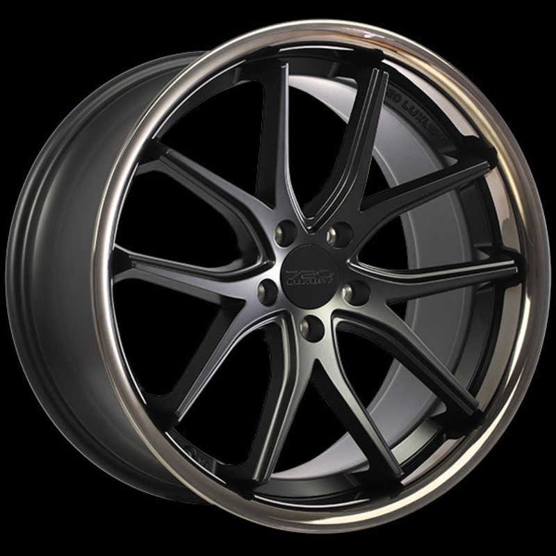 720FORM VANQUISH SATIN BLACK STAINLESS LIP WHEELS | 19X9.5 | 5X114.3 | OFFSET: 45MM | CB: 73.1MM